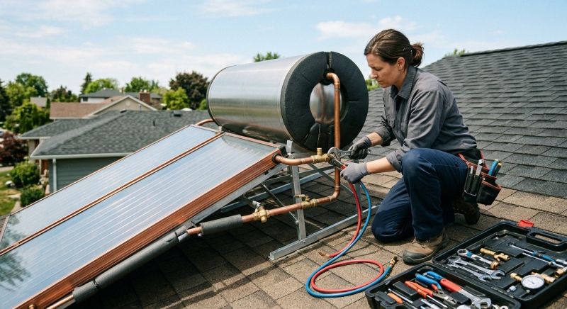 Solar Water Heater Maintenance in Fredericksburg, VA